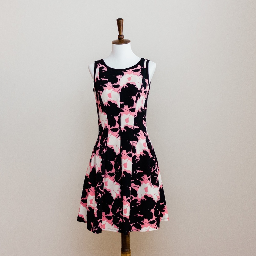 Ann Taylor fit and flare floral dress